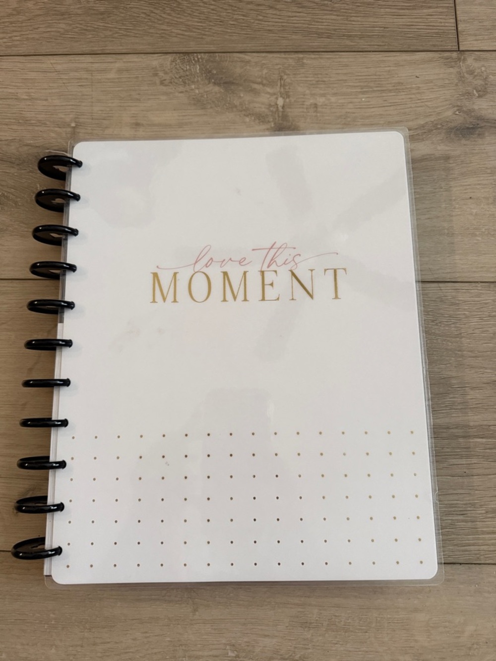 The Happy Planner Black & Pink 'Love This Moment Disc  Journal